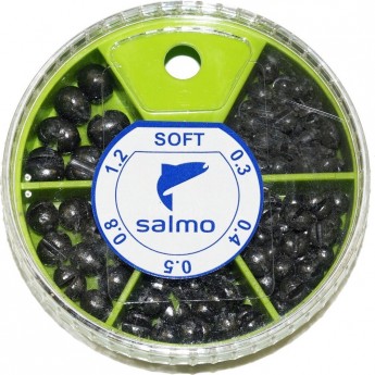 Грузила SALMO Дробь Soft мягкие 5 секций 0.3-1,2г 60г набор Грузила SALMO Дробь Soft мягкие 5 секций 0.3-1,2г 60г набор