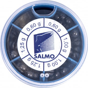 Грузила SALMO Дробинка Pl 6 секций крупные 050г набор Грузила SALMO Дробинка Pl 6 секций крупные 050г набор