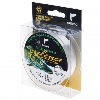 Леска монофильная SALMO DIAMOND EXELENCE FLUORO COATED Clear 150/020