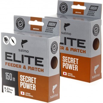 Лески монофильные SALMO ELITE FEEDER & MATCH КАРП/КРУПНАЯ РЫБА 2шт