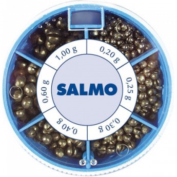 Грузила SALMO Дробинка Pl 6 секций стандартные 100г набор Грузила SALMO Дробинка Pl 6 секций стандартные 100г набор